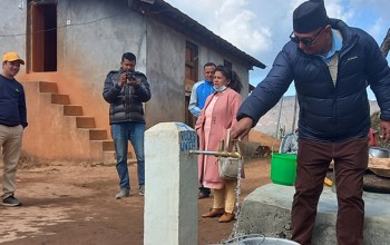बैतडीको पाटनमा एक घर- एक धारा निर्माण 